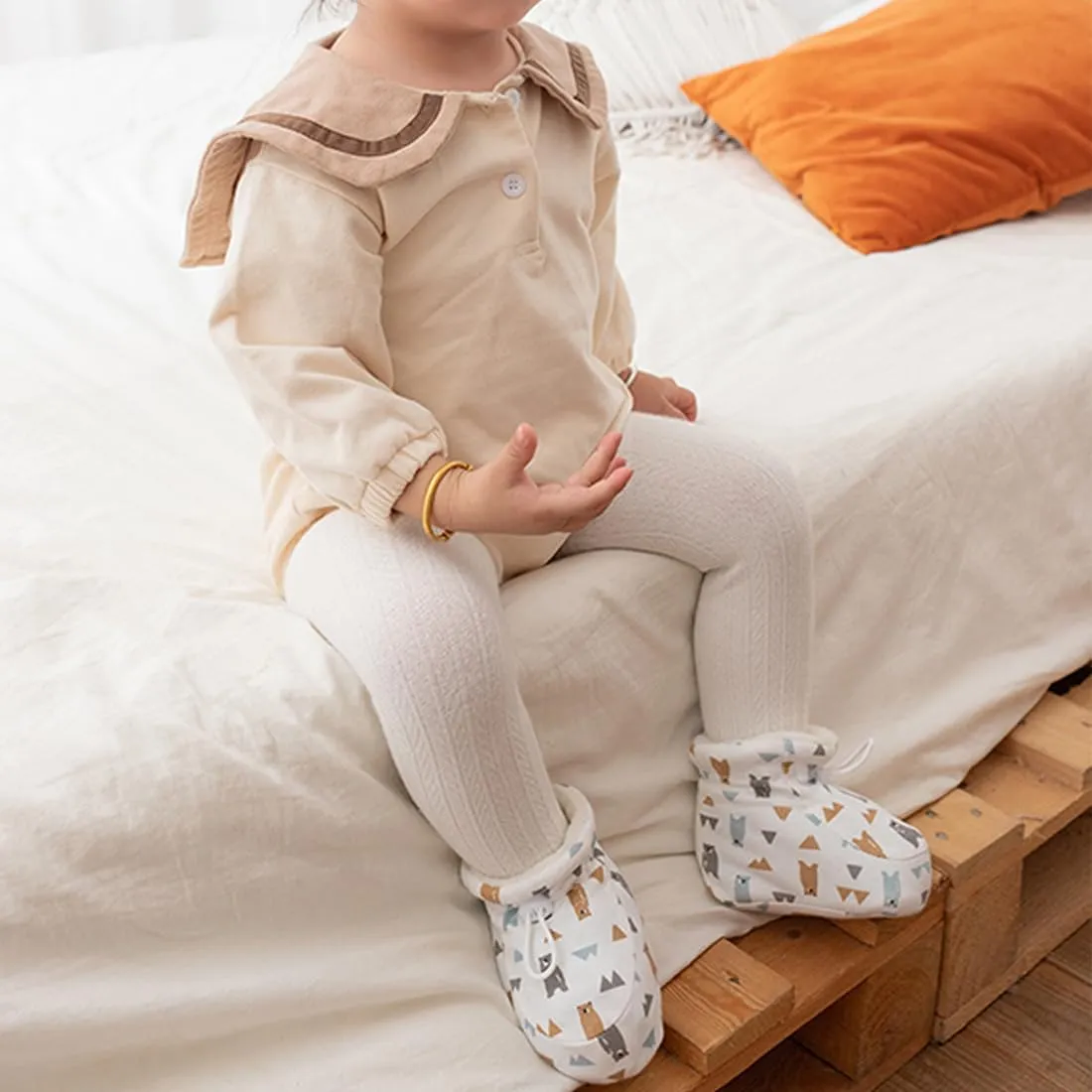 Accurateg Warm Fur Baby Boots, New Thickening Cozy Baby Drawstring Soft Sole Walking Booties for Baby Boy Girl 0-18 Months (M-11cm/4.33in,B-Thick Model)