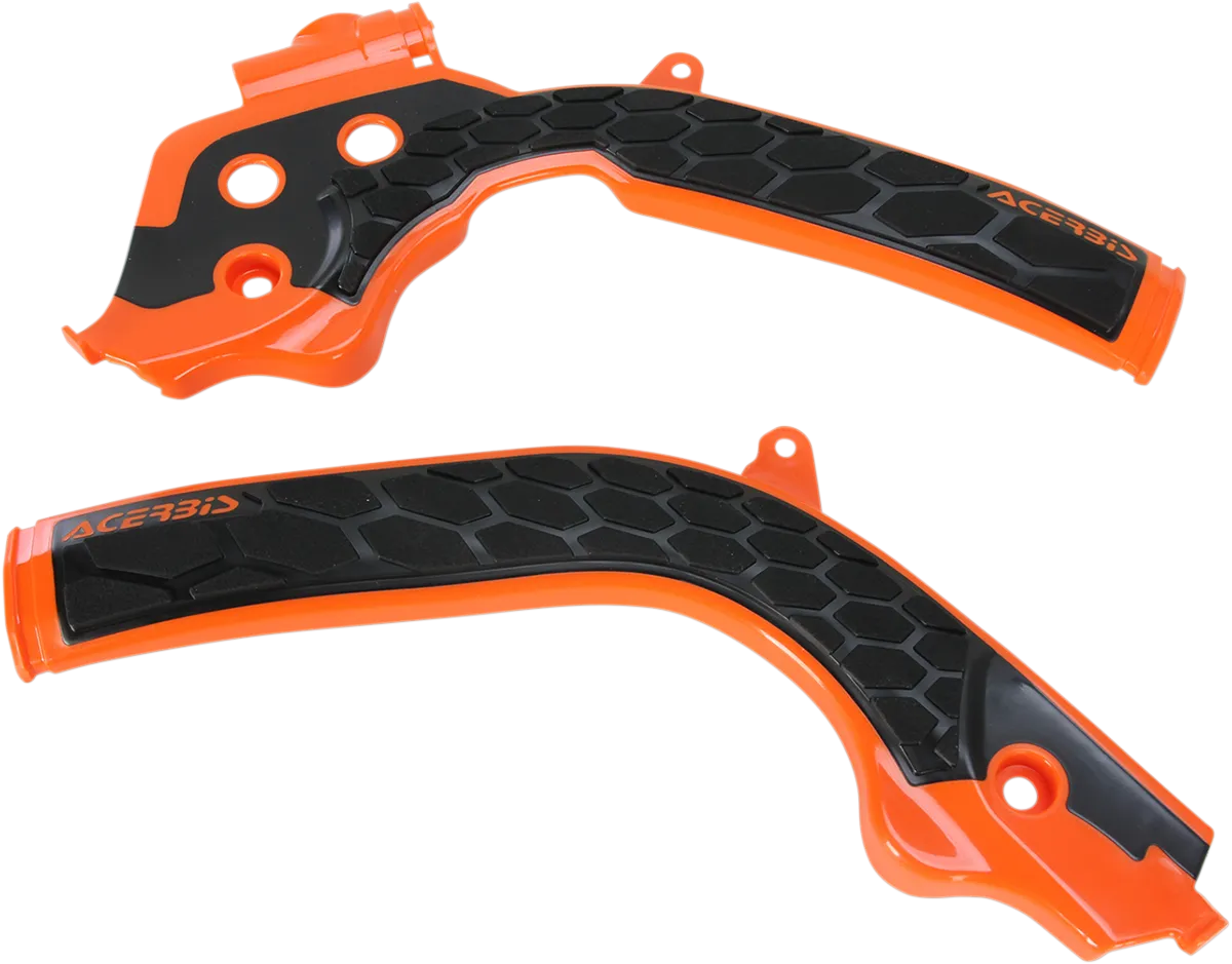 ACERBIS X-Grip Frame Guards - '16 Orange/Black 2449535225