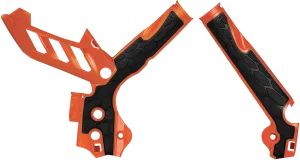 ACERBIS X-Grip Frame Guards - Orange/Black NF 16 SXF OR 125/150SX 2374251008