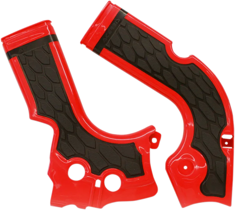 ACERBIS X-Grip Frame Guards - Red/Black 2374241018