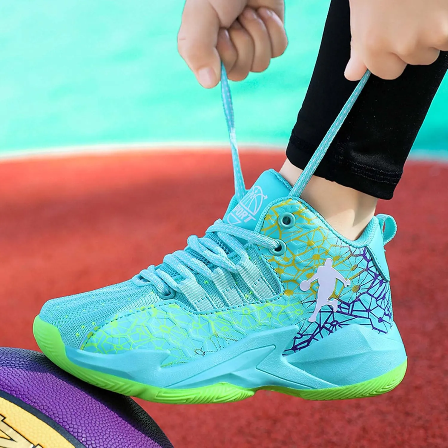 Boys and Kids Basketball Shoes Lightweight Fashion Sneakers