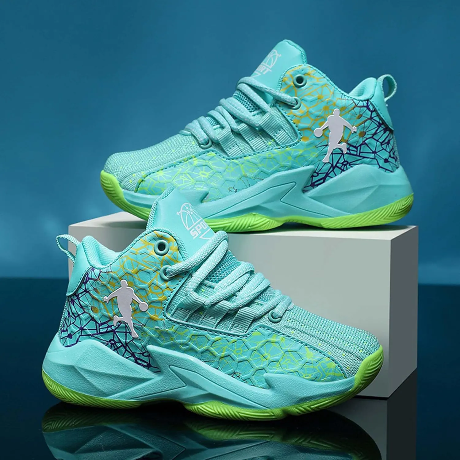 Boys and Kids Basketball Shoes Lightweight Fashion Sneakers
