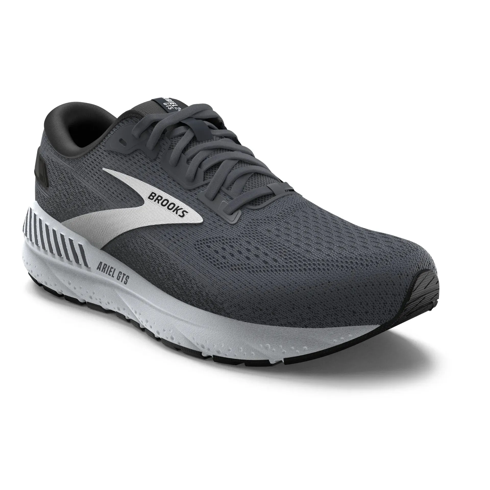 Brooks Womens Ariel GTS 24 Wide- Ebony/Black/White (1204141D016)