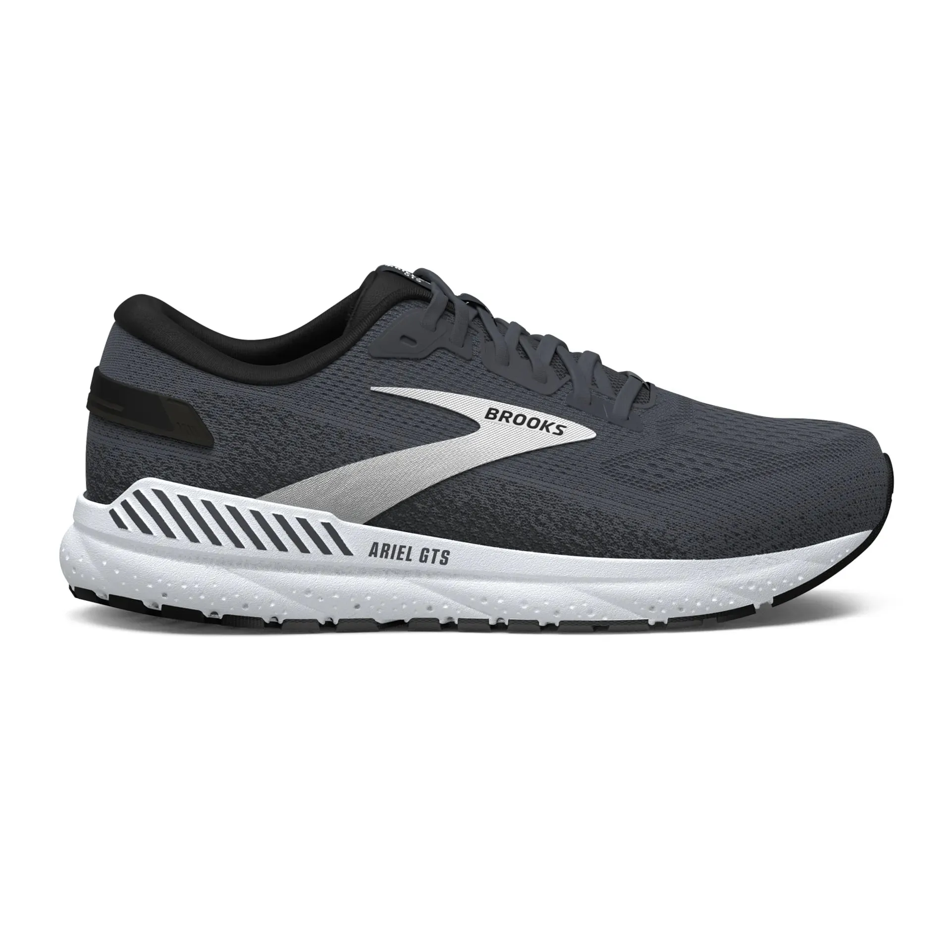 Brooks Womens Ariel GTS 24 Wide- Ebony/Black/White (1204141D016)