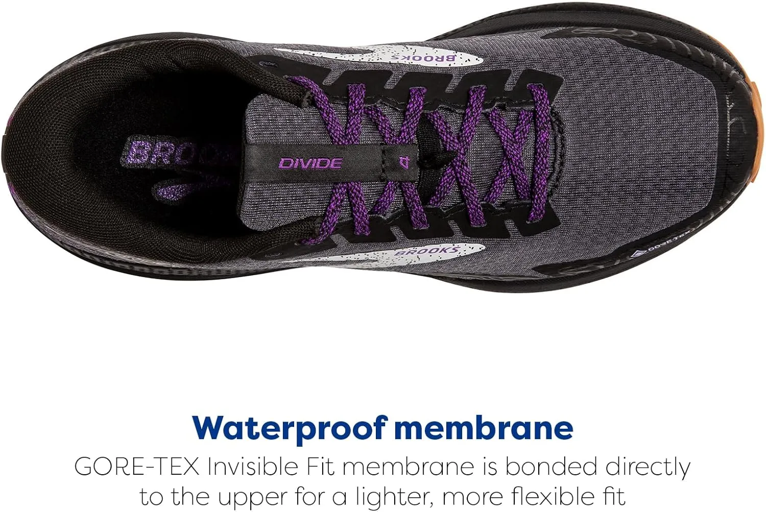 Brooks Womens Divide 4 GTX Waterproof Trail Running Shoe