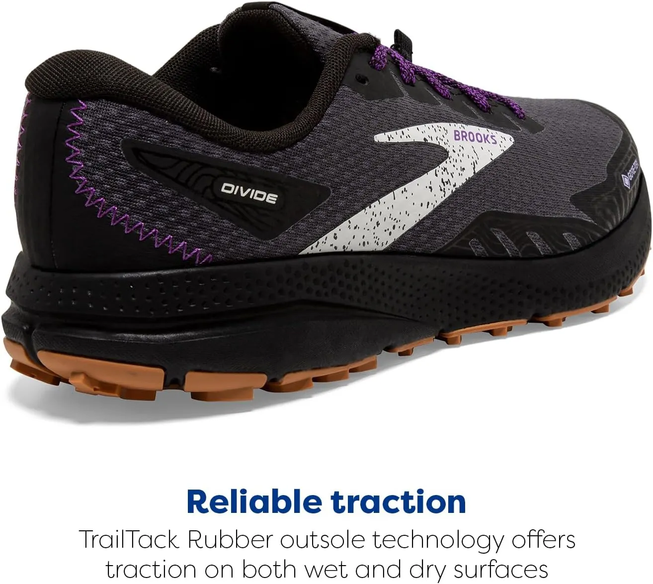 Brooks Womens Divide 4 GTX Waterproof Trail Running Shoe