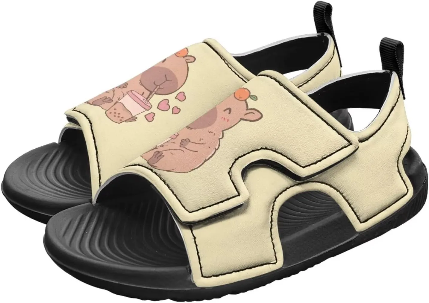 Capybara Sport Sandals for Kids Fashion Cute Summer Water Shoes Quick Dry Open Toe Hiking Walking Sandals for Boys Girls