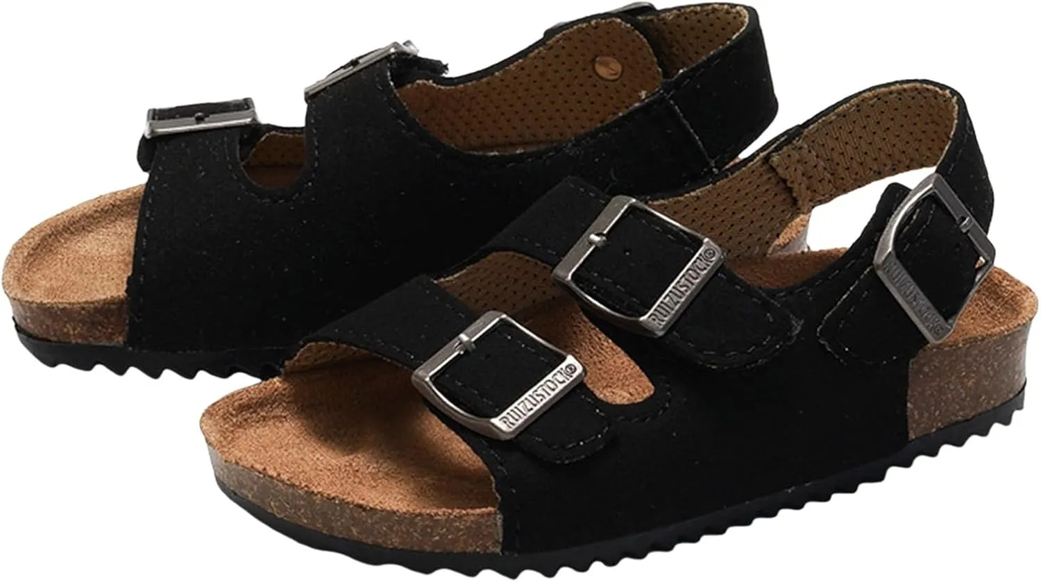 Comfortable Boys Kids Sandals Outdoor Shoes Rui Foot Spring And Summer Children Boys Girls Cork Sandals One Word Shoes Flip Flops Beach Double Ring