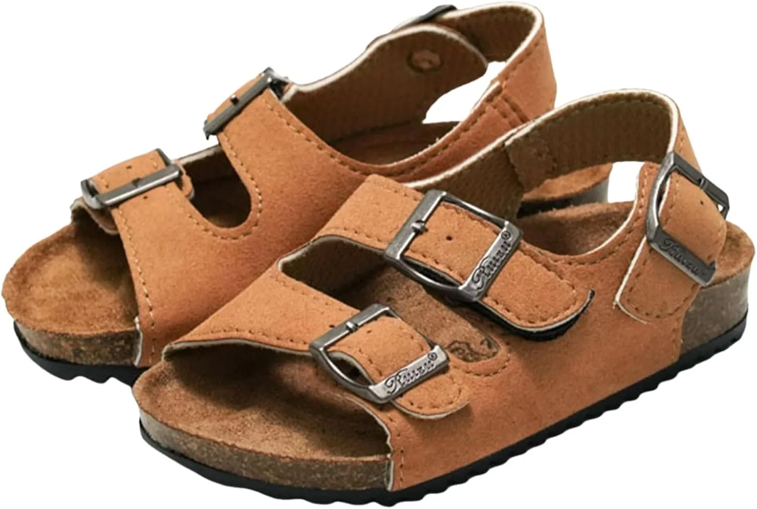 Comfortable Boys Kids Sandals Outdoor Shoes Rui Foot Spring And Summer Children Boys Girls Cork Sandals One Word Shoes Flip Flops Beach Double Ring