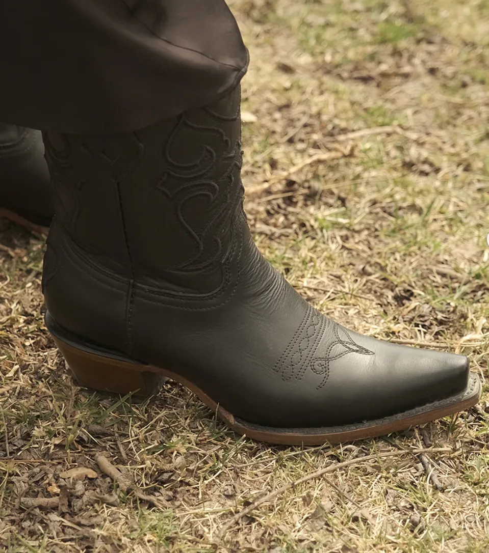 CORRAL LADIES SHORTIE BLACK BOOTS STYLE Z5111