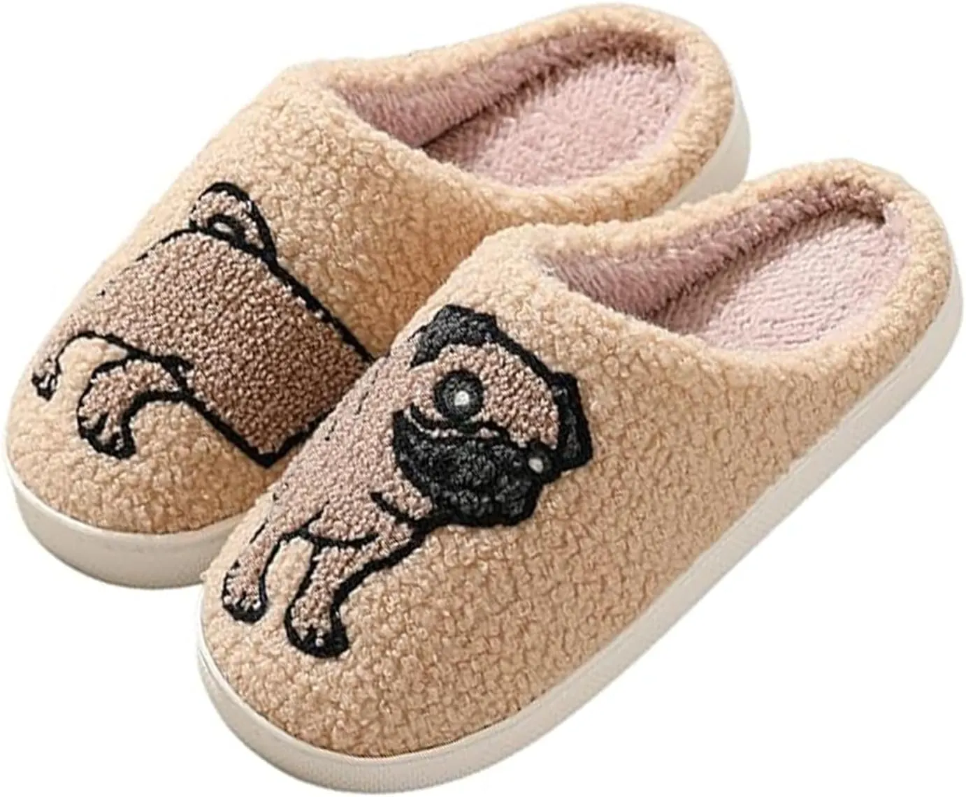 Dachshund Dog Slippers For Women Men, Fuzzy Memory Foam Kawaii Cartoon Animal Slippers, Winter Warm Fluffy Shoes, Slip On House Shoes