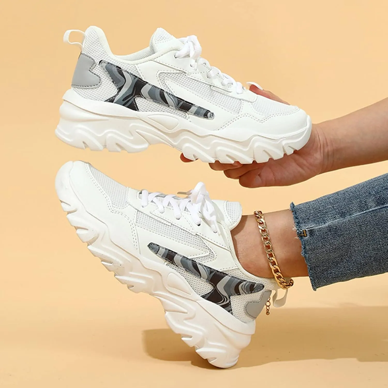 Fashion High Top Sneakers for Women 2023 Tenis De Mujer para Trabajo Antideslizante D Bota Black Sneakers for Women Sneakers for Women Zapatos De Piso para Mujer Elegantes Negros