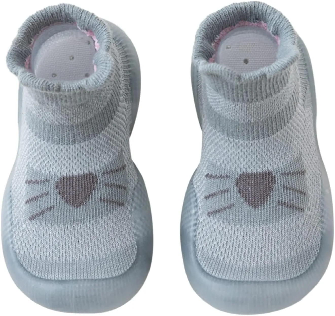 Gaoqi Cartoon Animal Baby Floor First Walk Shoes Children Baby Cartoon Baby Toddler Shoes Socks (Blue, 12-18 Months)