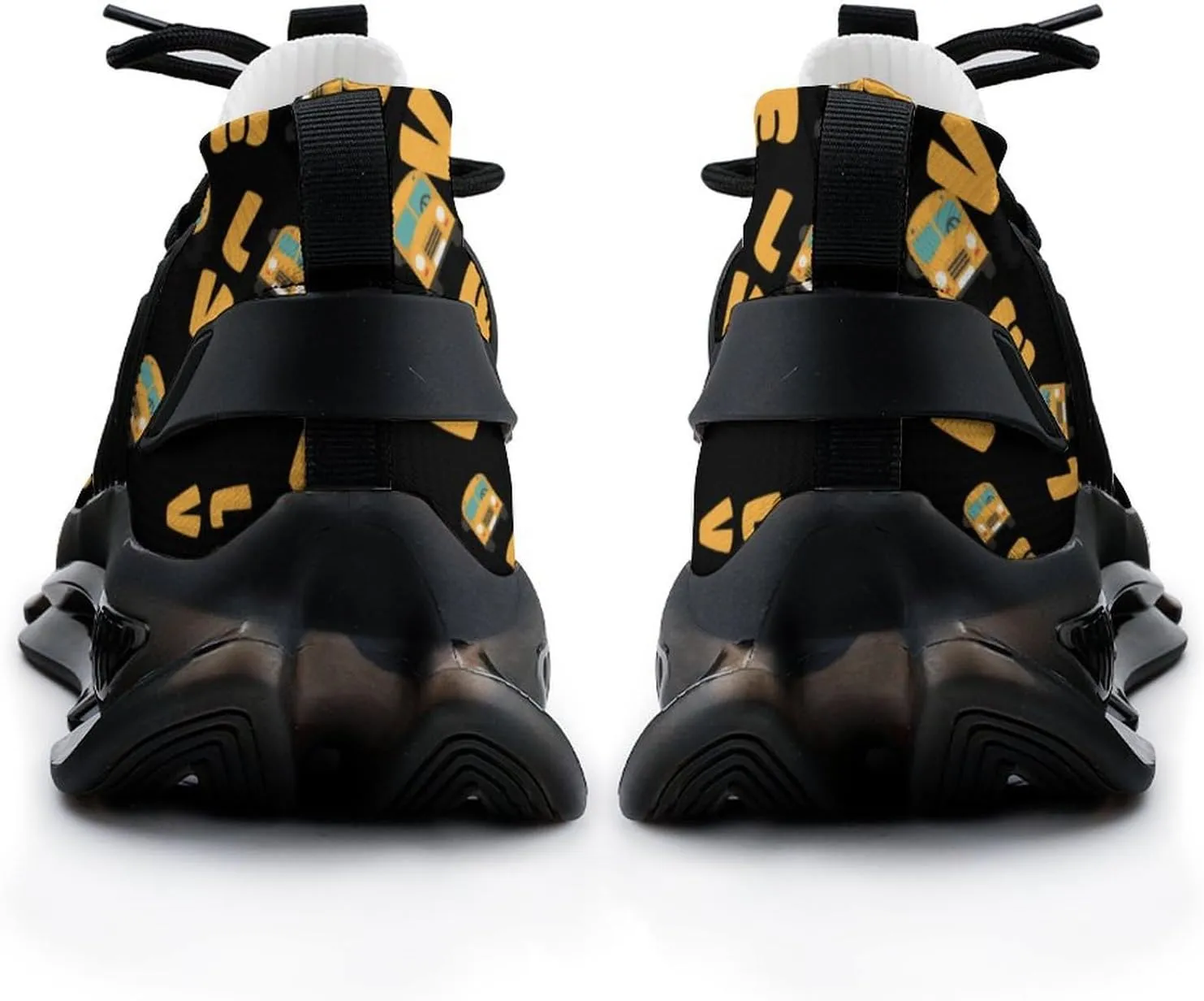 I Love School Buses Casual Mens Running Shoes Athletic Sneakers Sport Shoes for Running Walk Gym Hiking