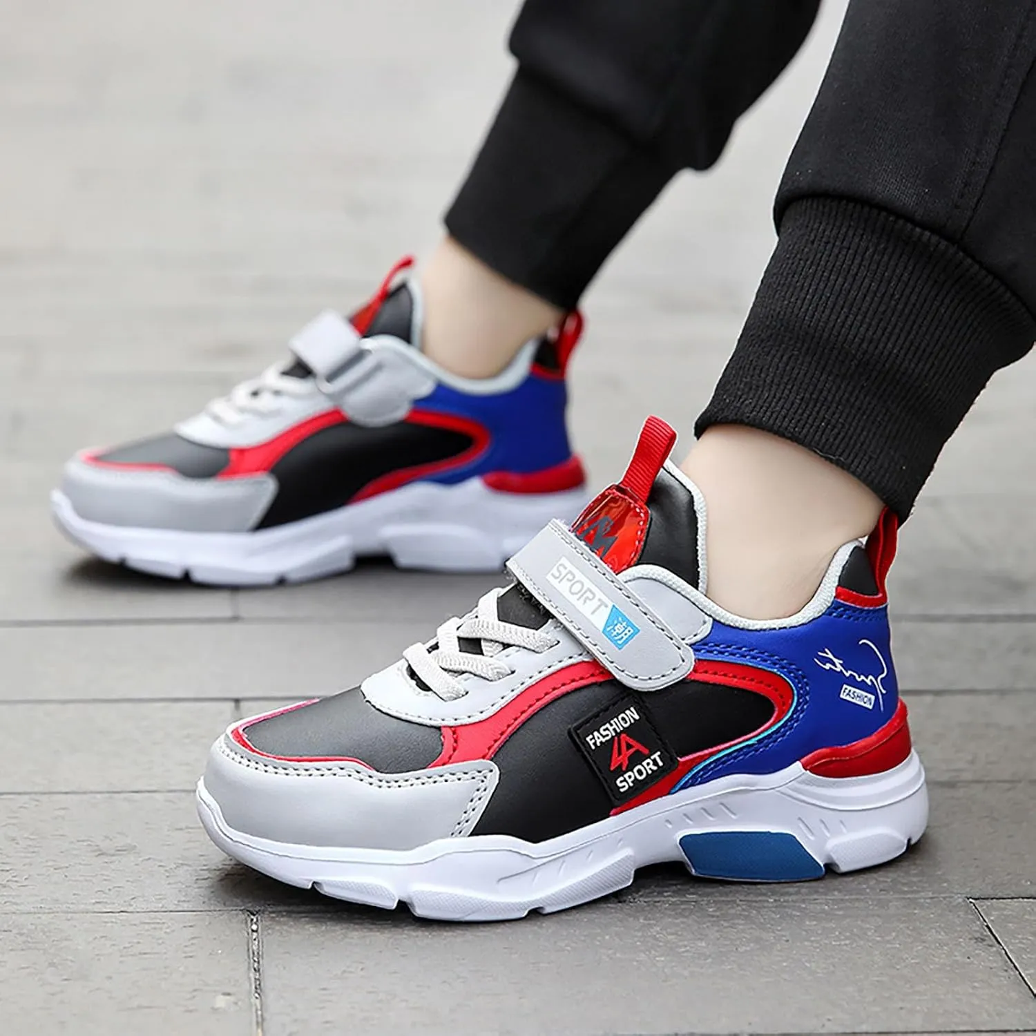 IWIHMIV Running Shoes for Boys Kids Athletic Shoes Kids Tennis Shoes Boys Kids Tennis Running Shoes Lightweight Sneakers