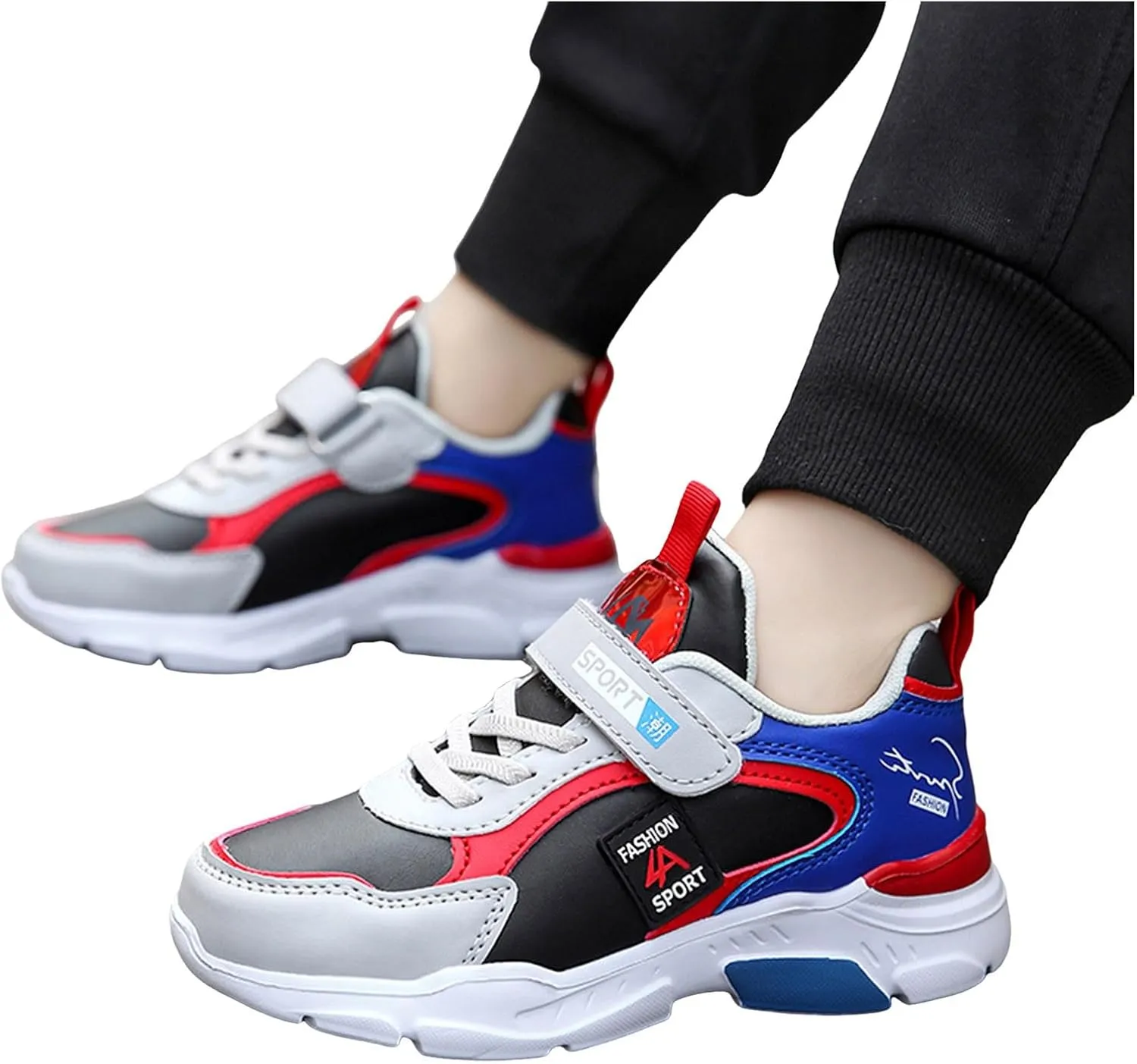 IWIHMIV Running Shoes for Boys Kids Athletic Shoes Kids Tennis Shoes Boys Kids Tennis Running Shoes Lightweight Sneakers