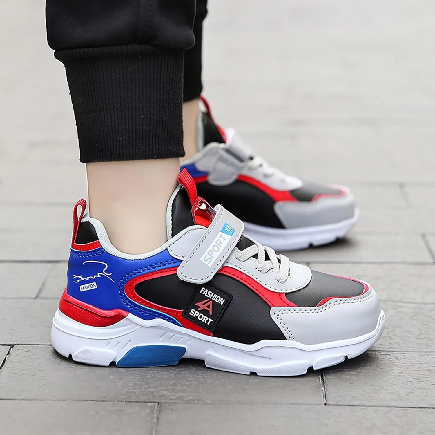 IWIHMIV Running Shoes for Boys Kids Athletic Shoes Kids Tennis Shoes Boys Kids Tennis Running Shoes Lightweight Sneakers