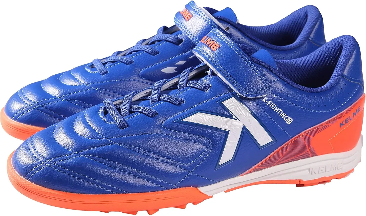 KELME Laceless Soccer Cleats Youth and Kids ?C Futsal or Turf Soccer Shoes for Boys/Girls ?C Indoor or Outdoor Velcro Football Boots