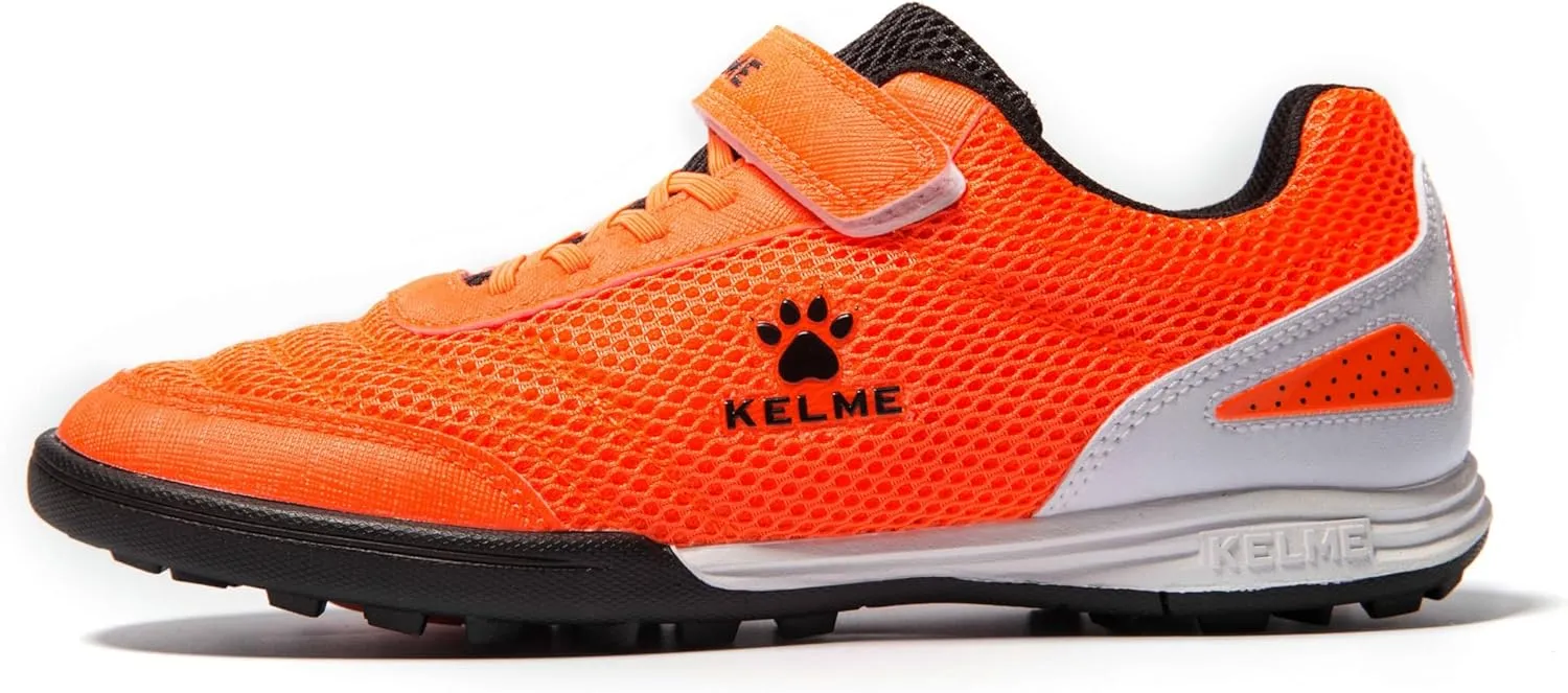 KELME Laceless Soccer Cleats Youth and Kids ?C Futsal or Turf Soccer Shoes for Boys/Girls ?C Indoor or Outdoor Velcro Football Boots