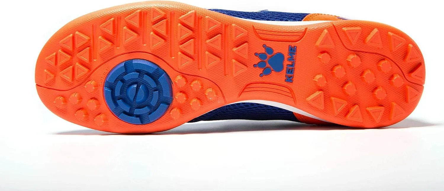 KELME Laceless Soccer Cleats Youth and Kids ?C Futsal or Turf Soccer Shoes for Boys/Girls ?C Indoor or Outdoor Velcro Football Boots