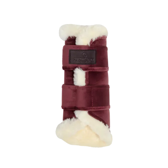 Kentucky Velvet Contrast Brushing Boots