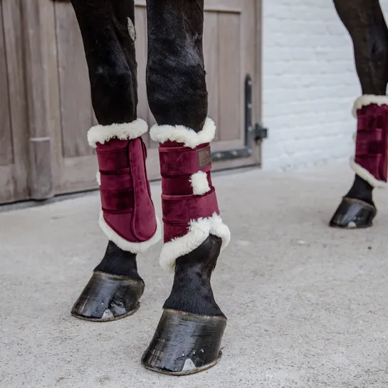 Kentucky Velvet Contrast Brushing Boots