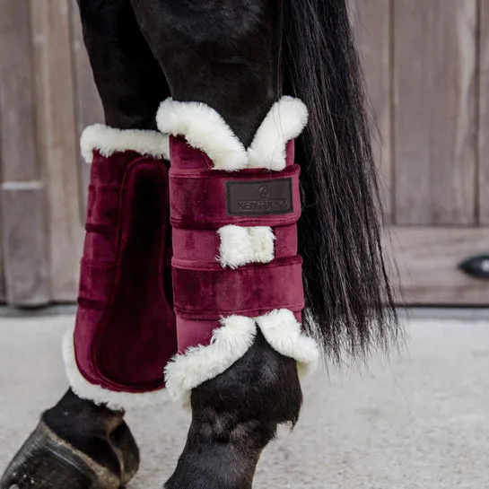 Kentucky Velvet Contrast Brushing Boots