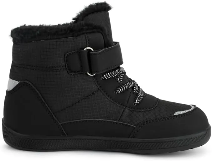 Kids Snow Boots Boys Girls Winter Boots Waterproof Outdoor High Top Shock Absorption Non-Slip Fully Fur Lined Casual Lightweight Hiking Boot