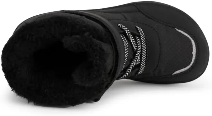 Kids Snow Boots Boys Girls Winter Boots Waterproof Outdoor High Top Shock Absorption Non-Slip Fully Fur Lined Casual Lightweight Hiking Boot