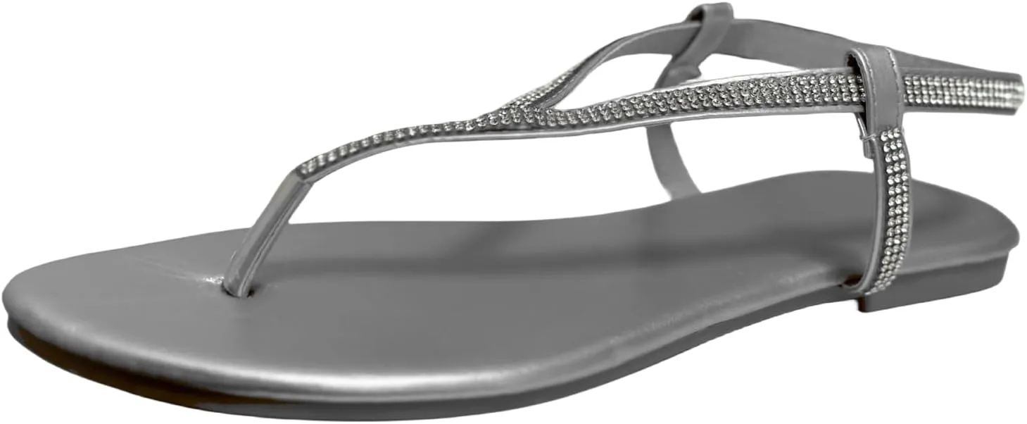 Ladmiple Sandals Women Comfortable Dressy Flats Sandals Open Toe Casual Walking Sandals for Summer Gladiator Strappy Sandals