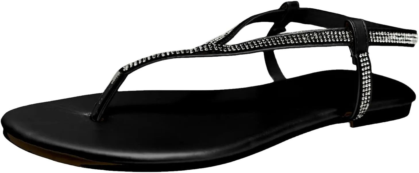 Ladmiple Sandals Women Comfortable Dressy Flats Sandals Open Toe Casual Walking Sandals for Summer Gladiator Strappy Sandals