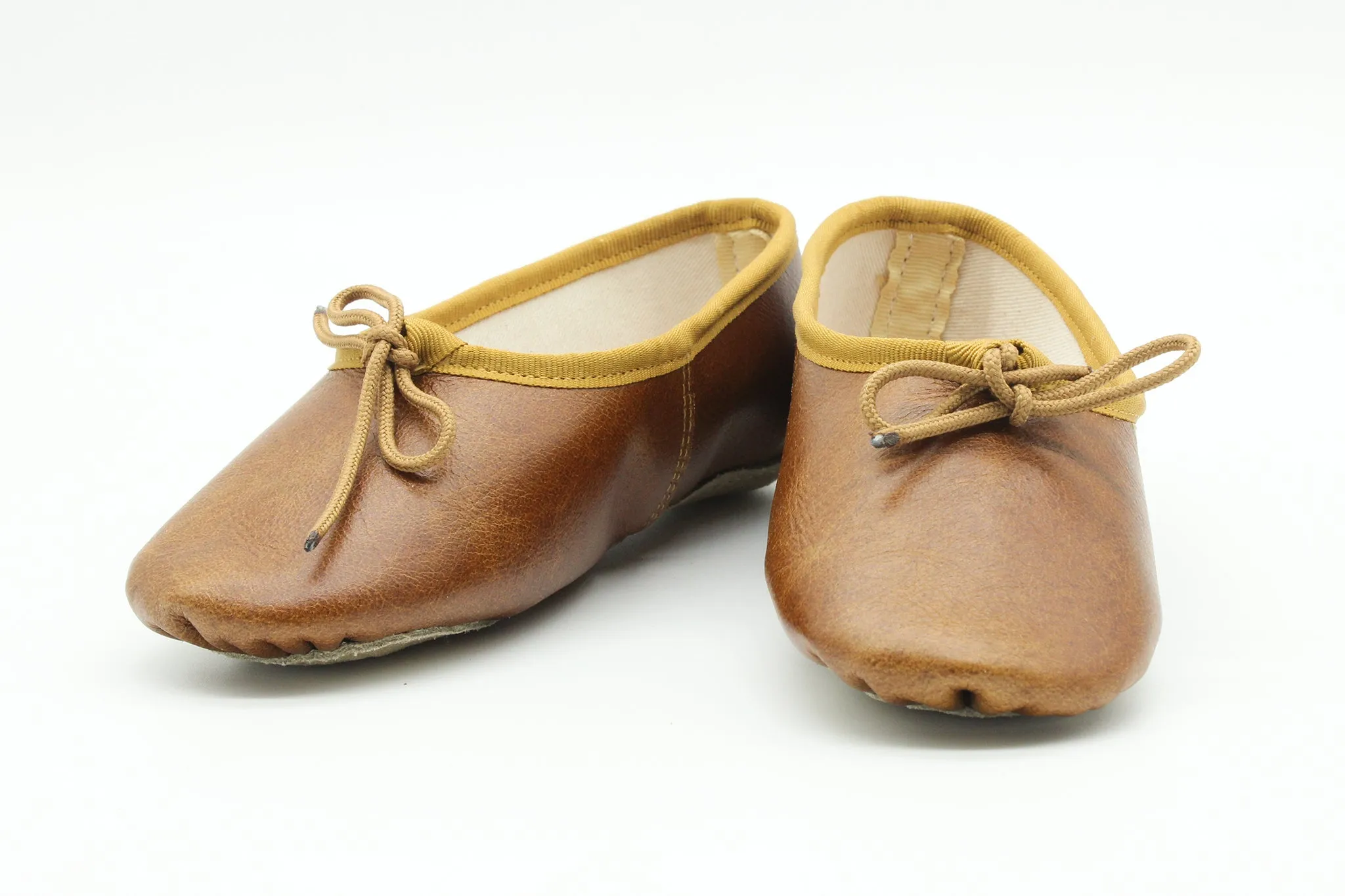 Leather Ballet Shoes (Tan)