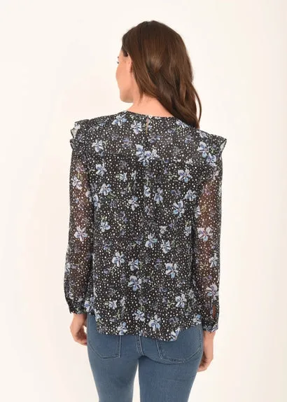 Londyn Boho Smocked Long Sleeve Top