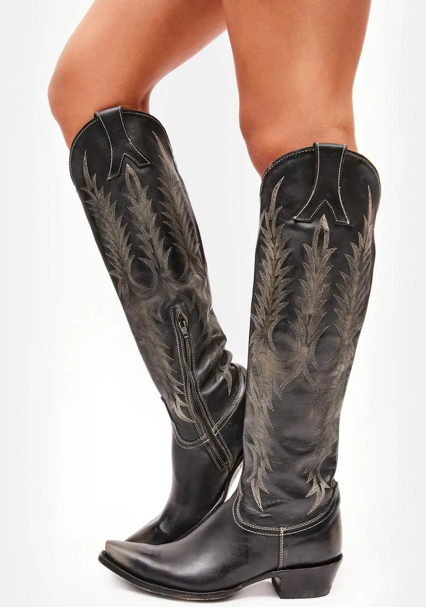 Mayra Leather Cowboy Boots