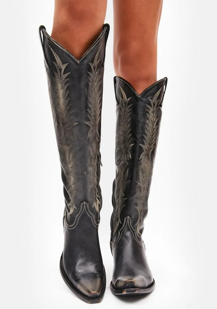 Mayra Leather Cowboy Boots