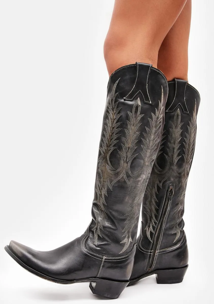 Mayra Leather Cowboy Boots