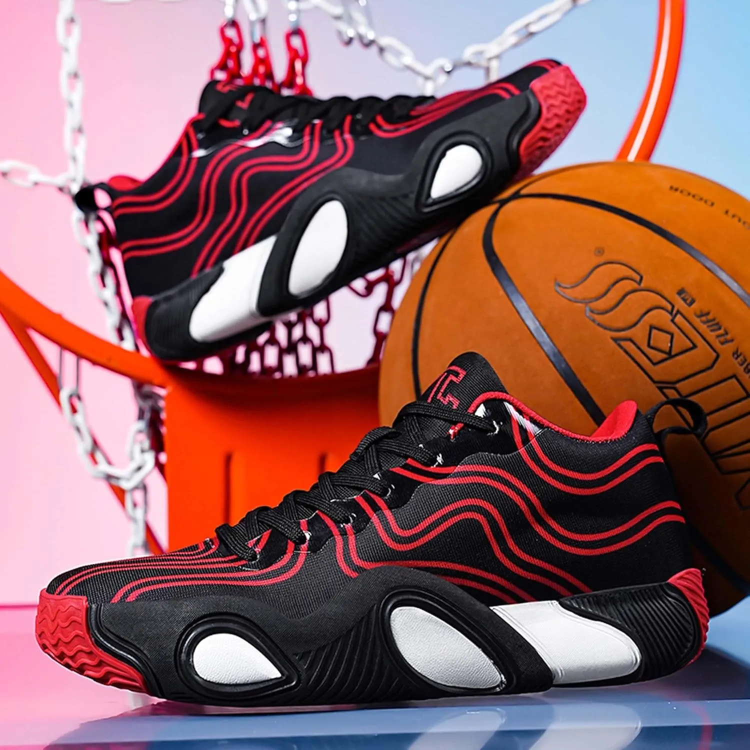 Men's Women's Training Competition Professional Basketball Shoes Jumping Fast Landing Stable Sports Shoes