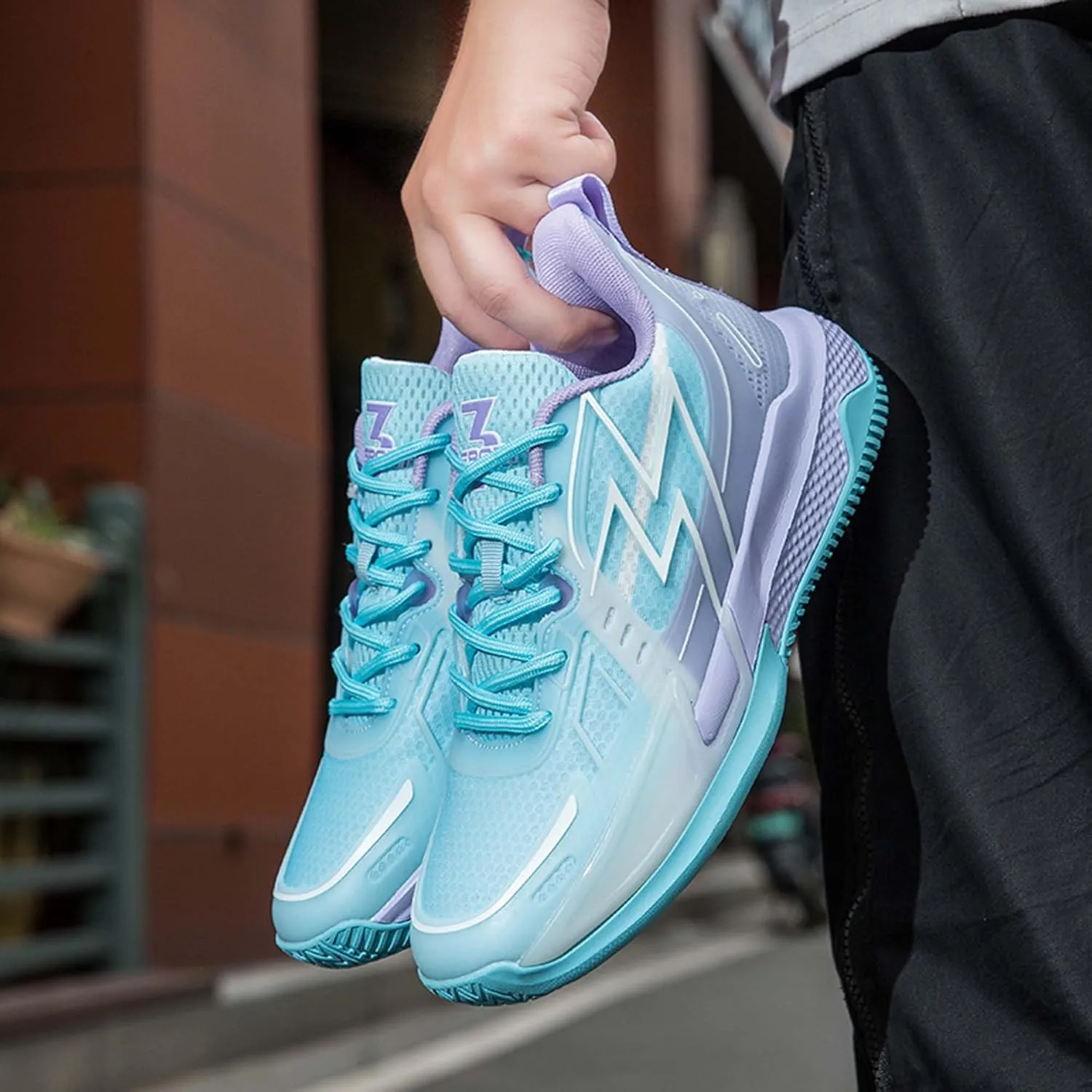 Middle School and Youth Basketball Shoes, Unisex Fashion Sports Basketball Shoes, Breathable Outdoor Cushioning Sports Shoes