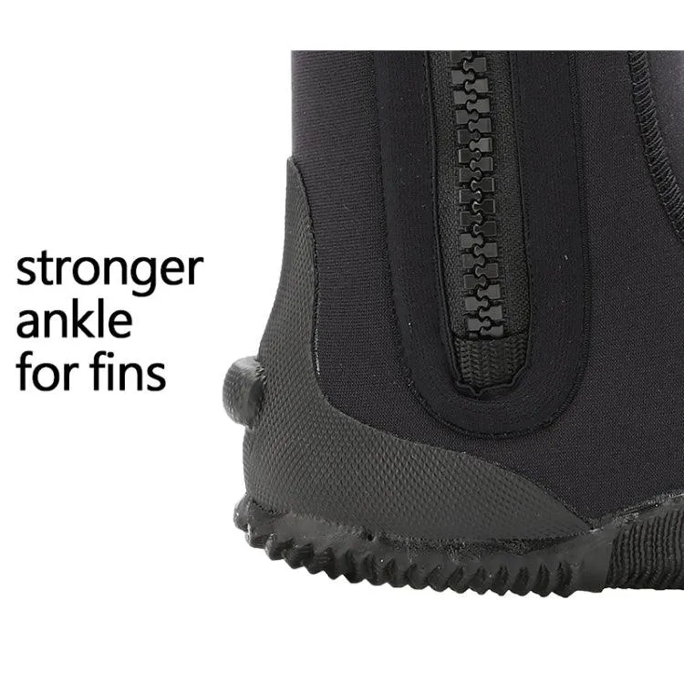 Neoprene 5mm Diving Boots with Puncture-Resistant Sole for Water and Land Activities