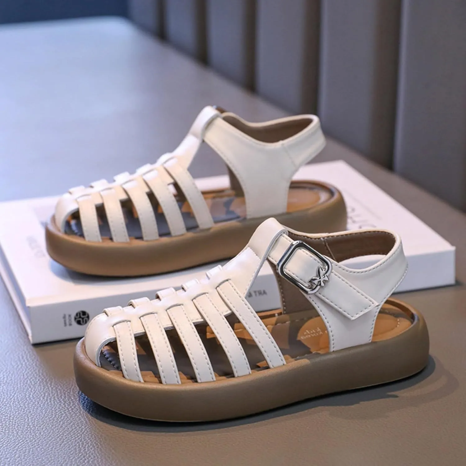 New Comfortable Sandals for Girls in Summer with Soft Sole and Durable Properties Little Girl White Girls Sandlas