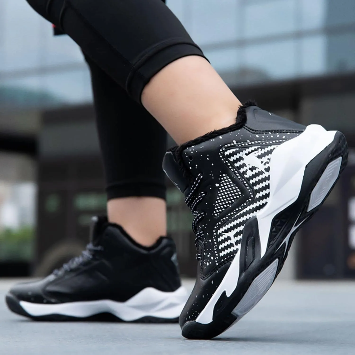New Plush Fashion Children's Basketball Shoes