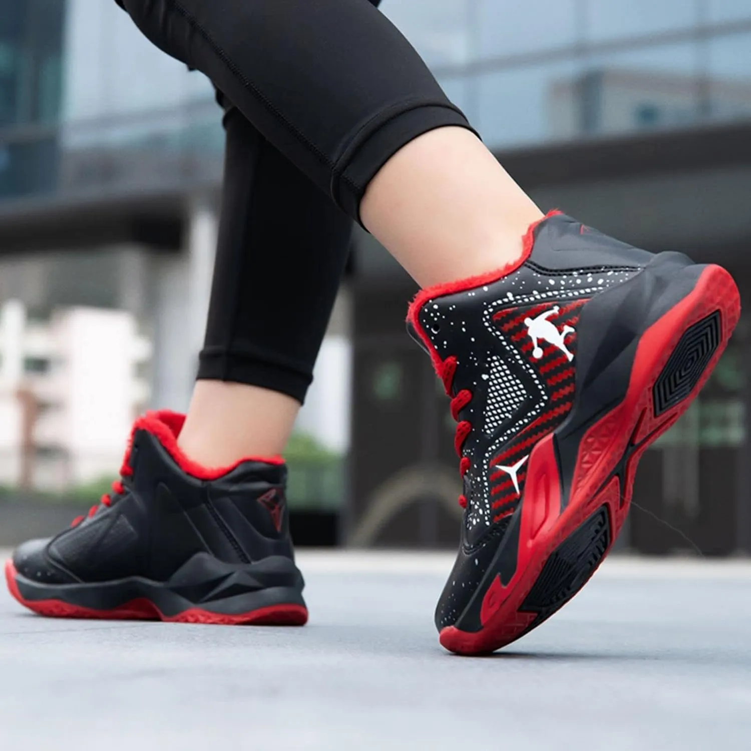 New Plush Fashion Children's Basketball Shoes