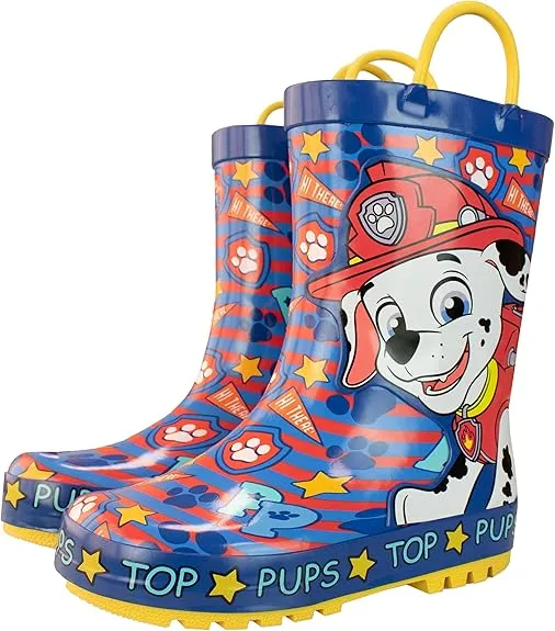 Paw Patrol Kids Wellington Boots Marshall Size 8