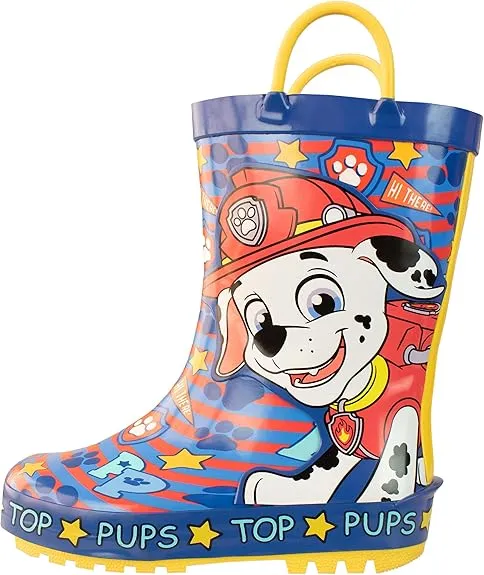 Paw Patrol Kids Wellington Boots Marshall Size 8