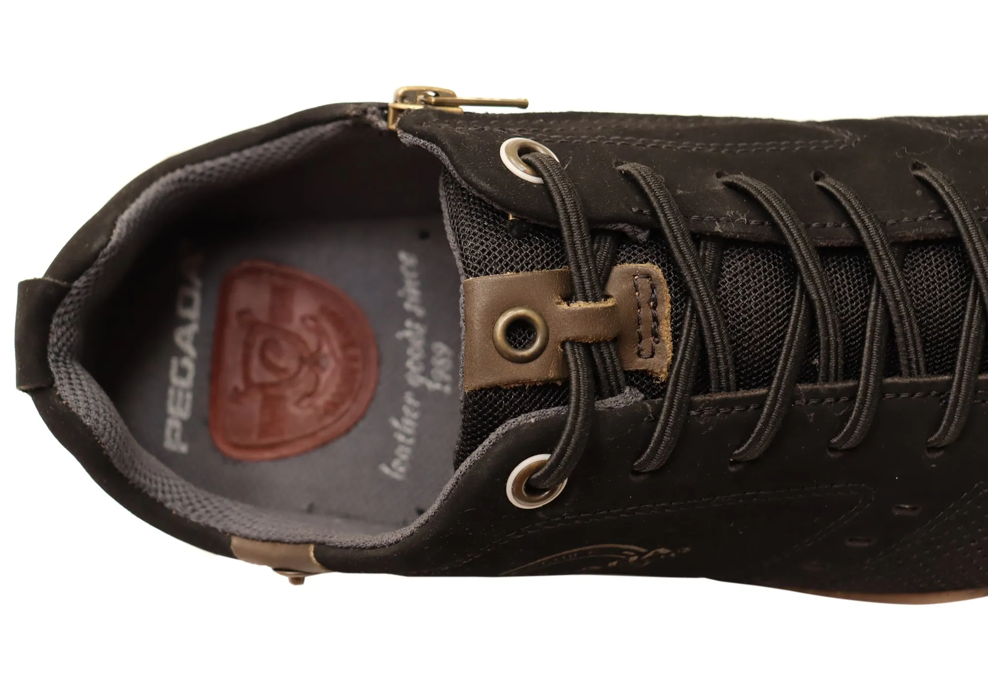 Pegada Jera Mens Comfortable Leather Casual Shoes Made In Brazil