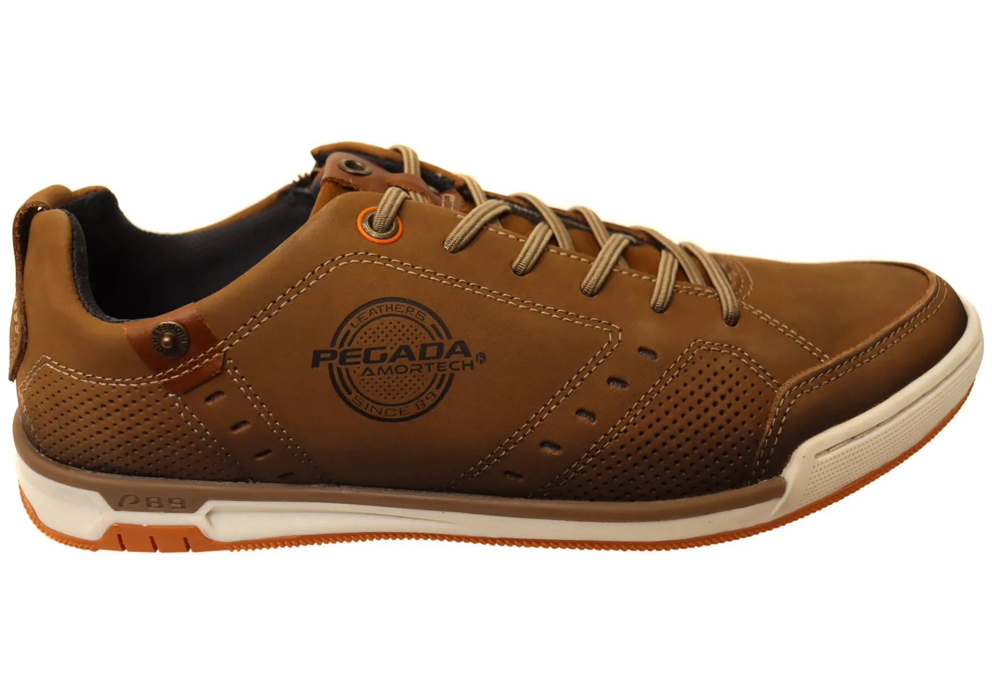 Pegada Jera Mens Comfortable Leather Casual Shoes Made In Brazil