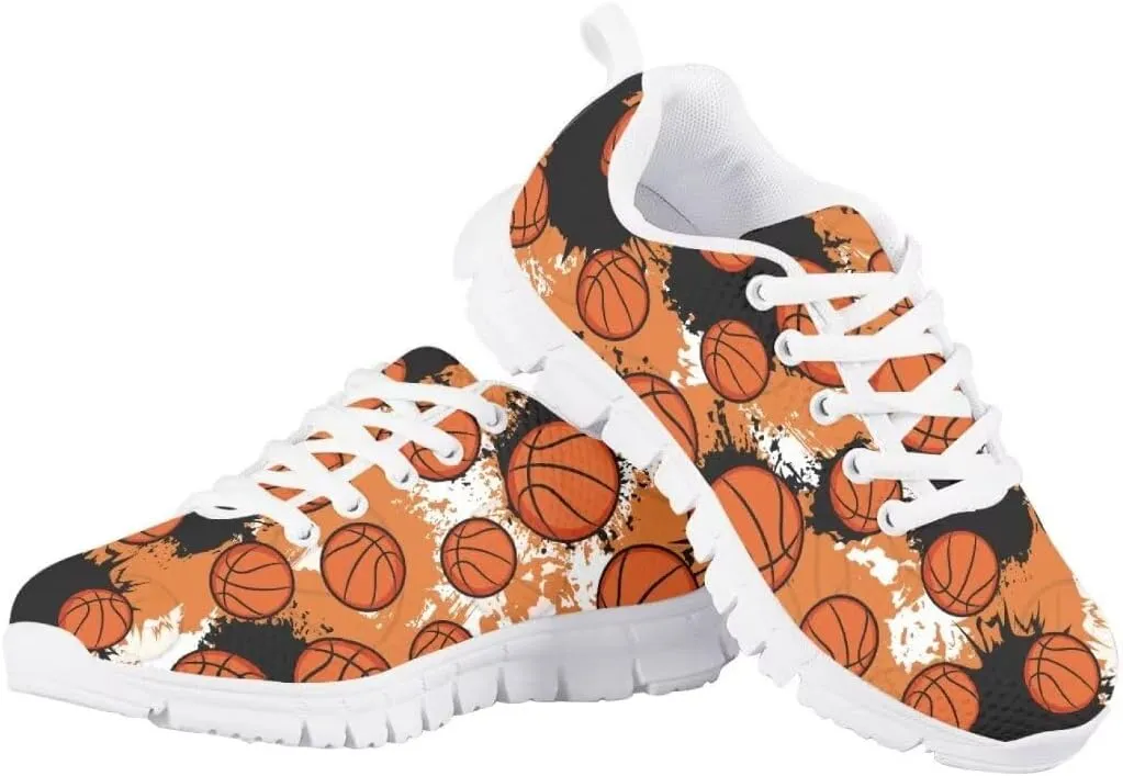 Pinupub Kids Running Shoe for Boys Girls Lace-up Running Tennis Sneakers Casual Sports Shoes