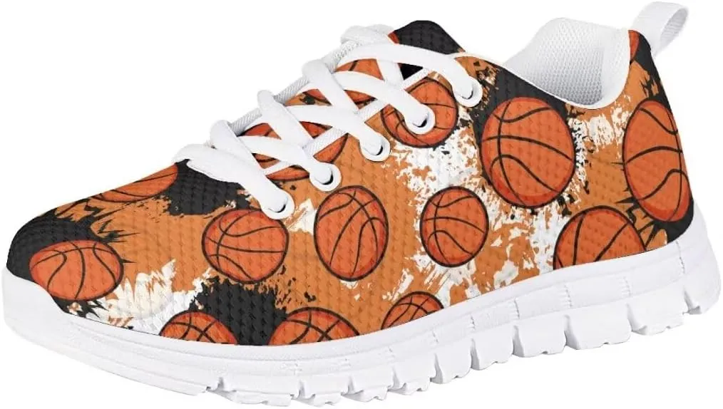 Pinupub Kids Running Shoe for Boys Girls Lace-up Running Tennis Sneakers Casual Sports Shoes