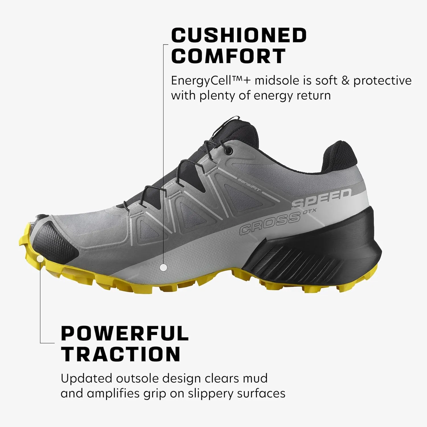 Salomon Mens Speedcross 5 GTX, Waterproof Trail Running Shoes
