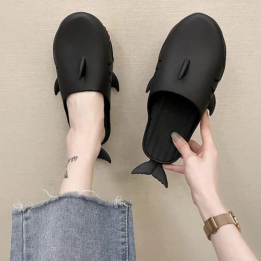 Shark Slippers - Unisex Fish Slippers for Men and Women - Funny Outdoor Beach Party Shoes
